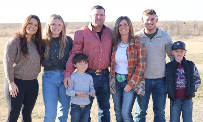 The family behind Salt Creek Legacy Meats at their Osage County ranch